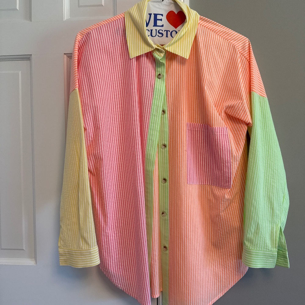 Pink Lilly button up